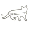 Hair Accessories Minimalist Gold Silver Metal Cat Hairgrips Hair Clips