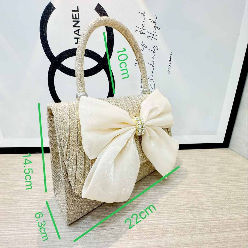 Handbag Wedding Bridesmaid Pleated Bag Banquet Dress