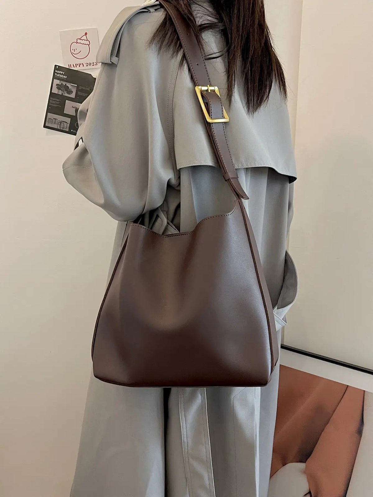 handbag New Fashion bucket Large Capacity Simple Casual double piece