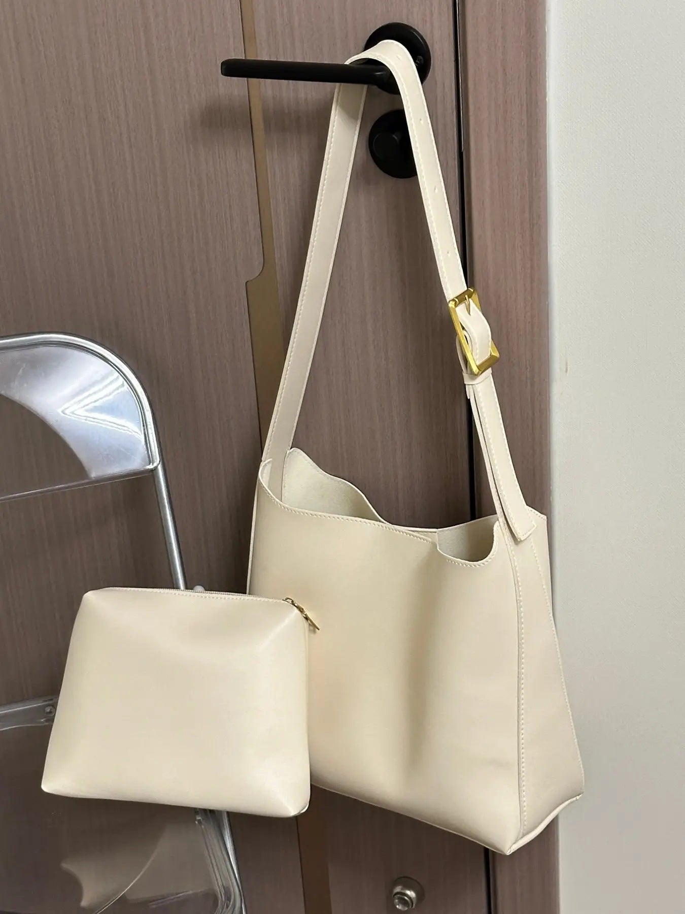handbag New Fashion bucket Large Capacity Simple Casual double piece
