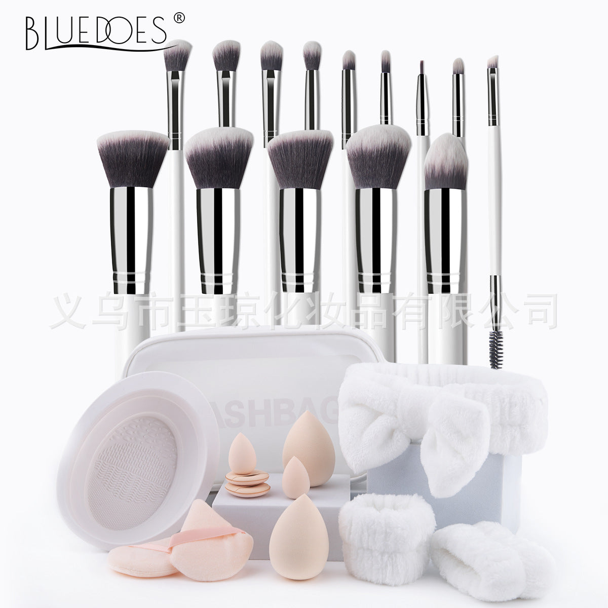 makeup brush suit 33-piece set beauty egg powder puff super soft eye shadow brush foundation brush beauty
