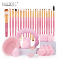 makeup brush suit 33-piece set beauty egg powder puff super soft eye shadow brush foundation brush beauty