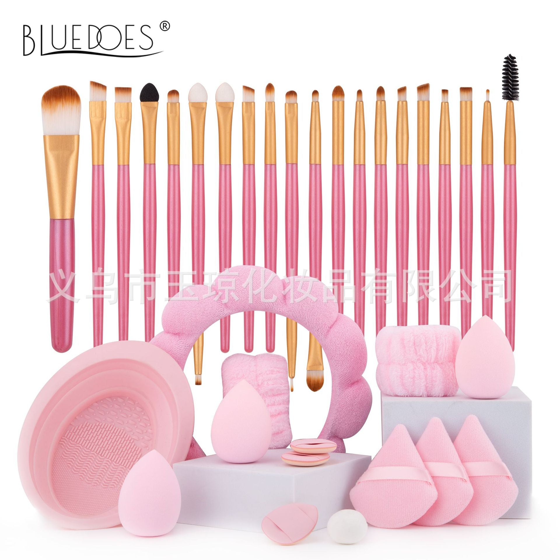 makeup brush suit 33-piece set beauty egg powder puff super soft eye shadow brush foundation brush beauty