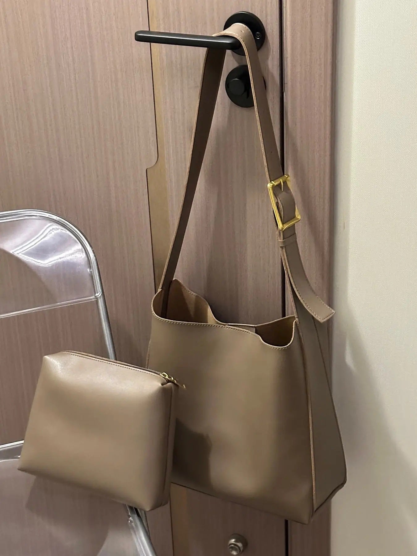 handbag New Fashion bucket Large Capacity Simple Casual double piece