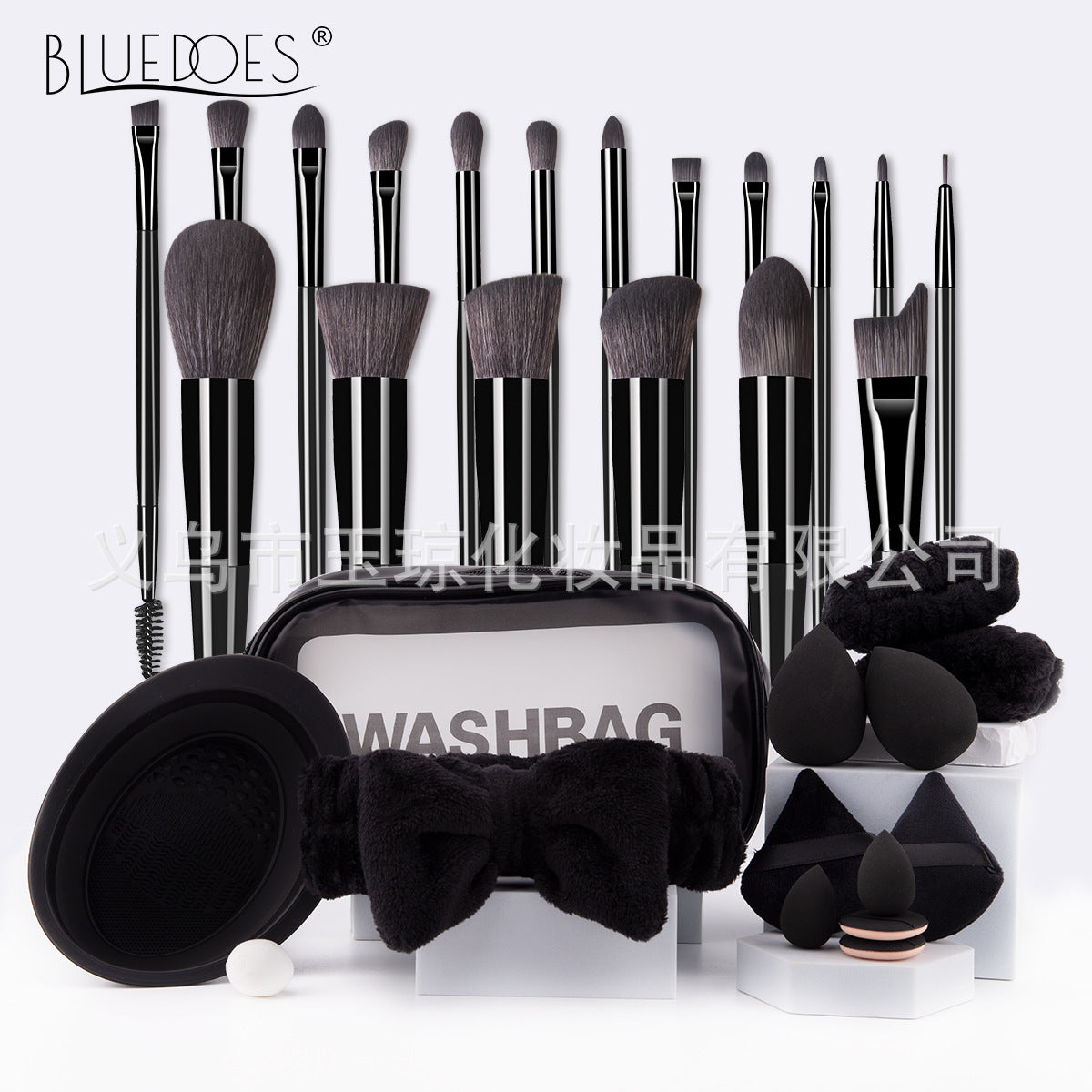 makeup brush suit 33-piece set beauty egg powder puff super soft eye shadow brush foundation brush beauty