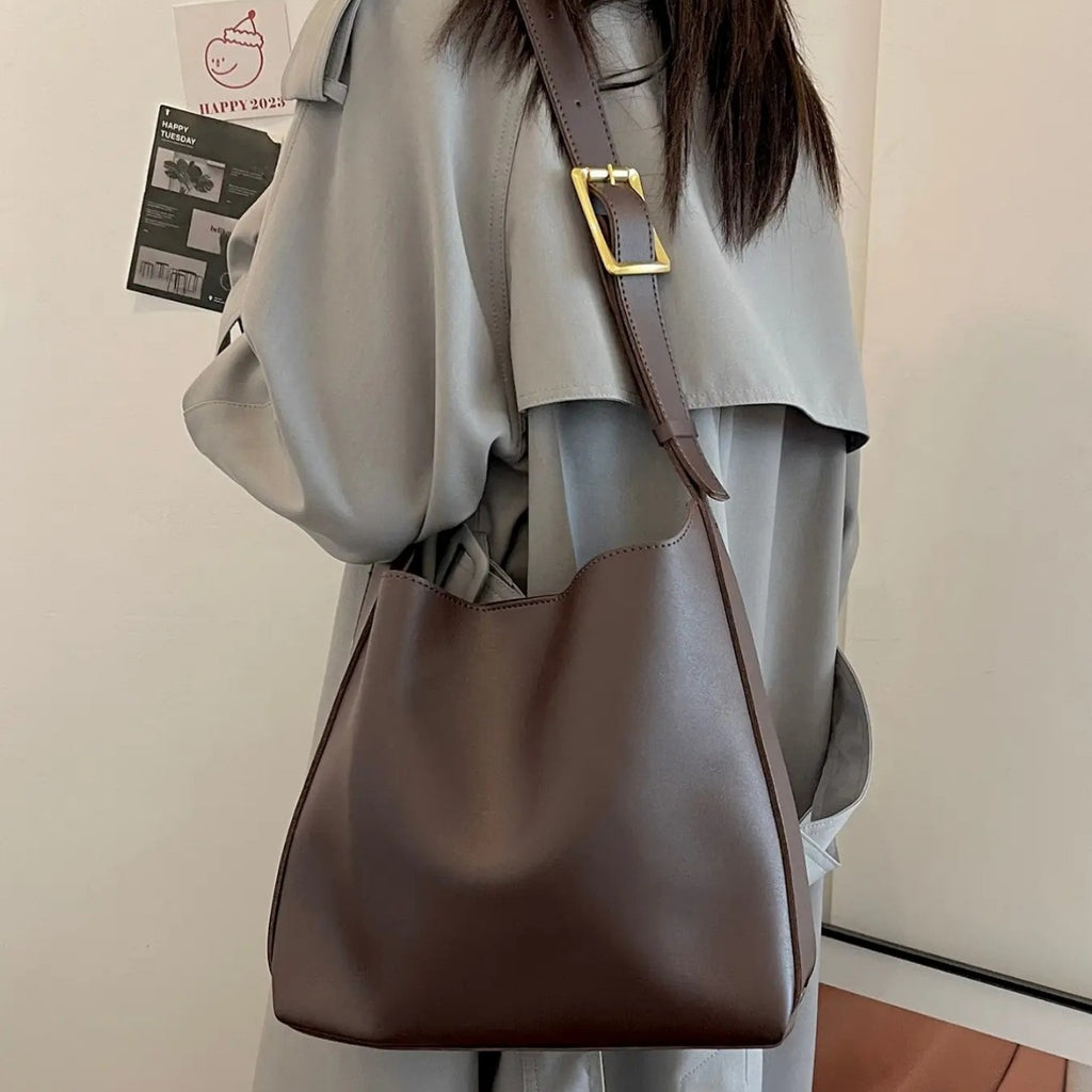handbag New Fashion bucket Large Capacity Simple Casual double piece