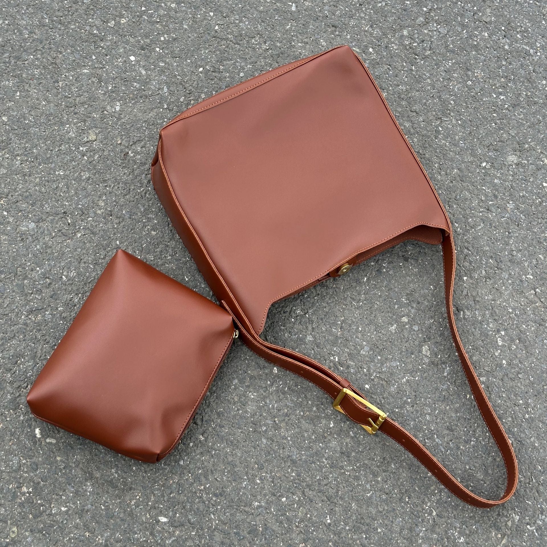 handbag New Fashion bucket Large Capacity Simple Casual double piece