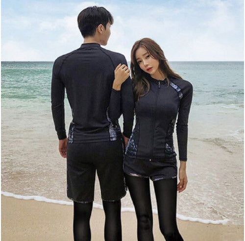 Huludao Manufacturer Direct Supply Swimwear 2026 Two-Piece Couple Diving Suit Sun Protection Surfing Suit in Stock Jellyfish Suit Swimwear