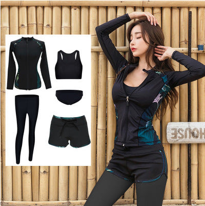 Huludao Manufacturer Direct Supply Swimwear 2026 Two-Piece Couple Diving Suit Sun Protection Surfing Suit in Stock Jellyfish Suit Swimwear