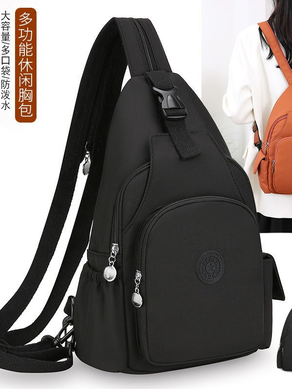 Fashion Chest Bag Backpack Fashion Trend 2024 New Women's Chest Bag Casual Anti-splashing Bag Multifunctional Chest Bag