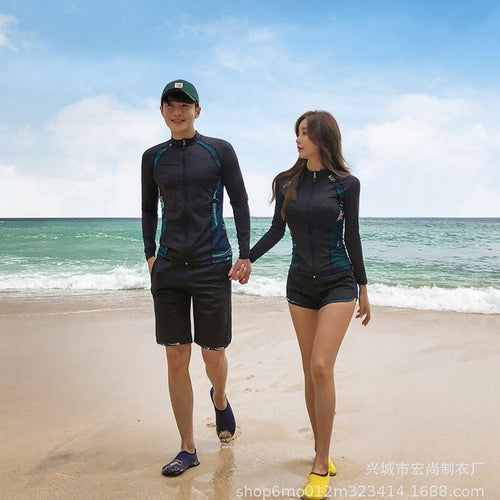 Huludao Manufacturer Direct Supply Swimwear 2026 Two-Piece Couple Diving Suit Sun Protection Surfing Suit in Stock Jellyfish Suit Swimwear