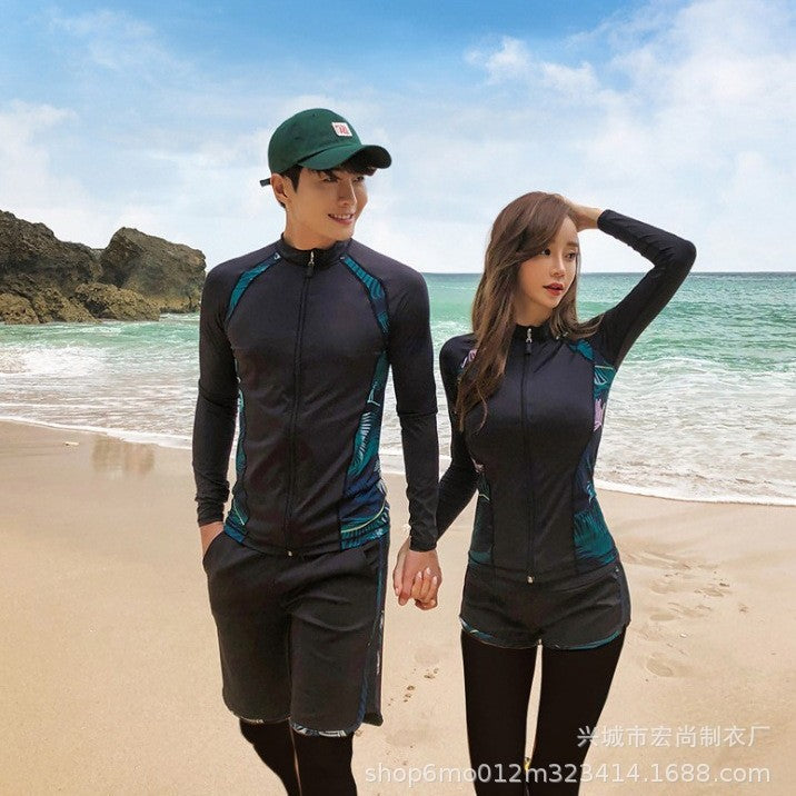 Huludao Manufacturer Direct Supply Swimwear 2026 Two-Piece Couple Diving Suit Sun Protection Surfing Suit in Stock Jellyfish Suit Swimwear