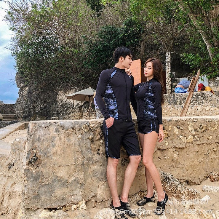 Huludao Manufacturer Direct Supply Swimwear 2026 Two-Piece Couple Diving Suit Sun Protection Surfing Suit in Stock Jellyfish Suit Swimwear