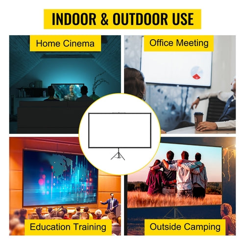 Portable 70" Tripod Projector Screen